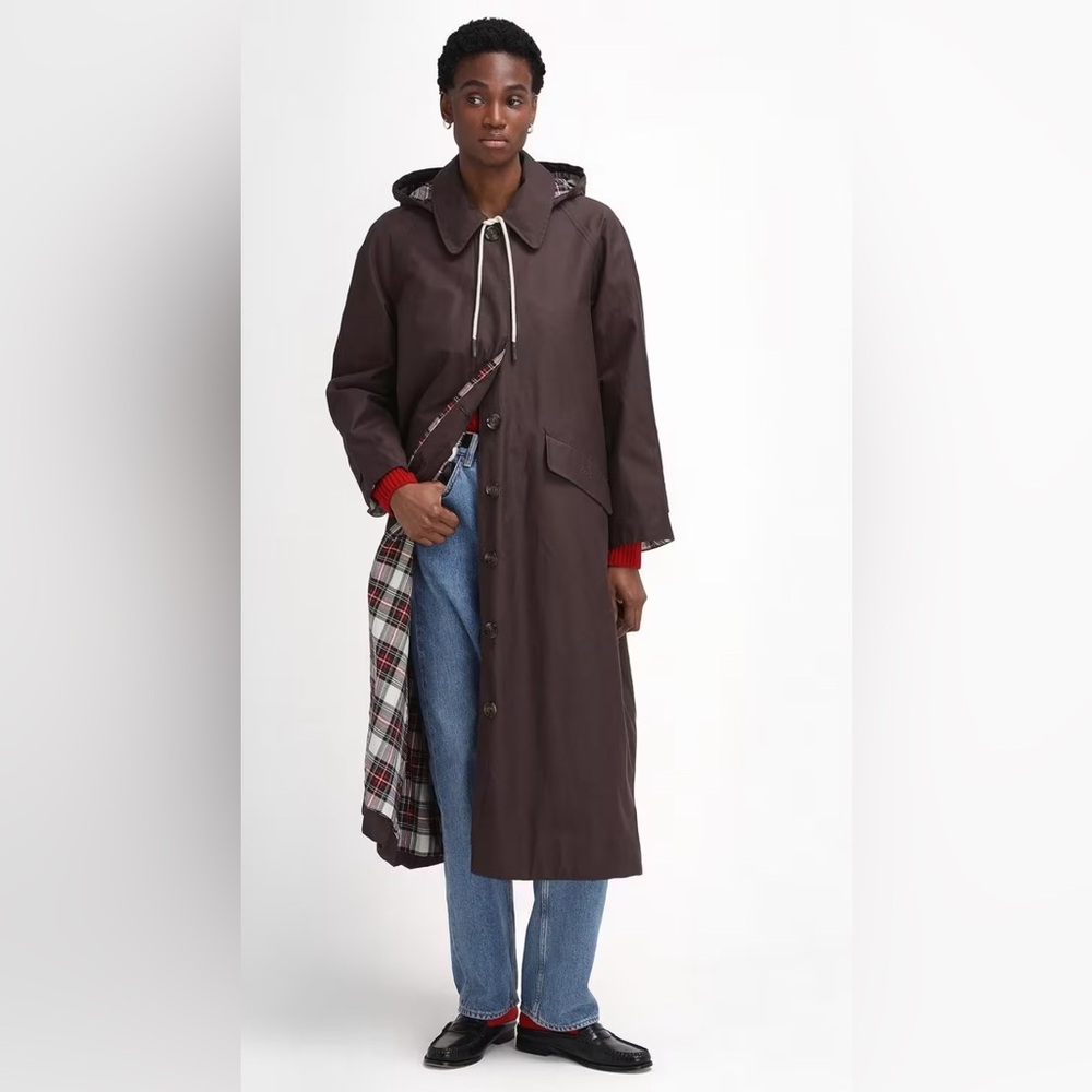 Barbour by Alexa Chung Natalie Waxed Trench Coat